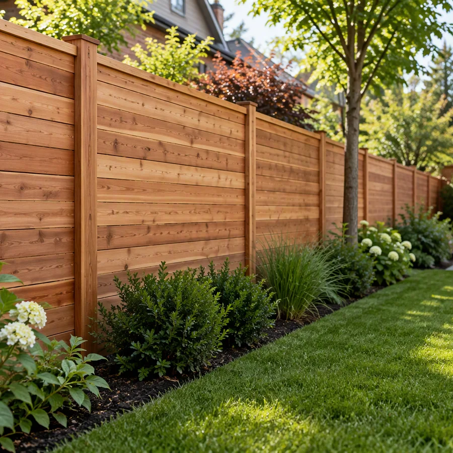 Fence contractor detail at Robin Fence