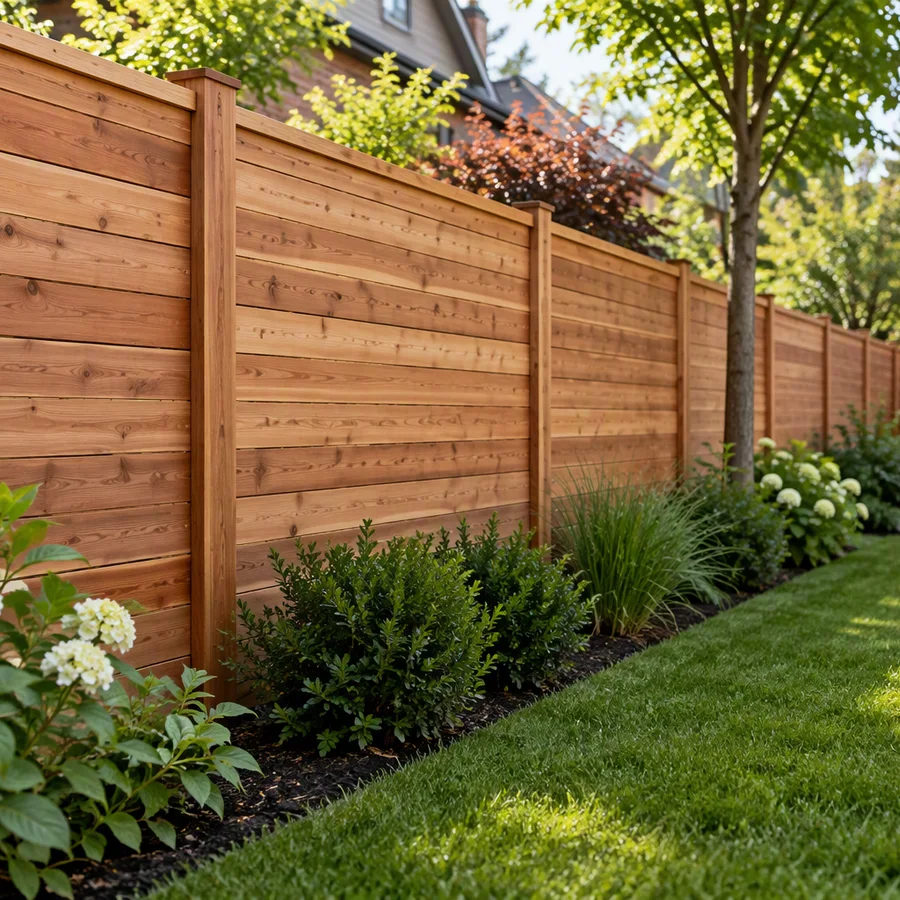 Fence contractor close-up at Robin Fence