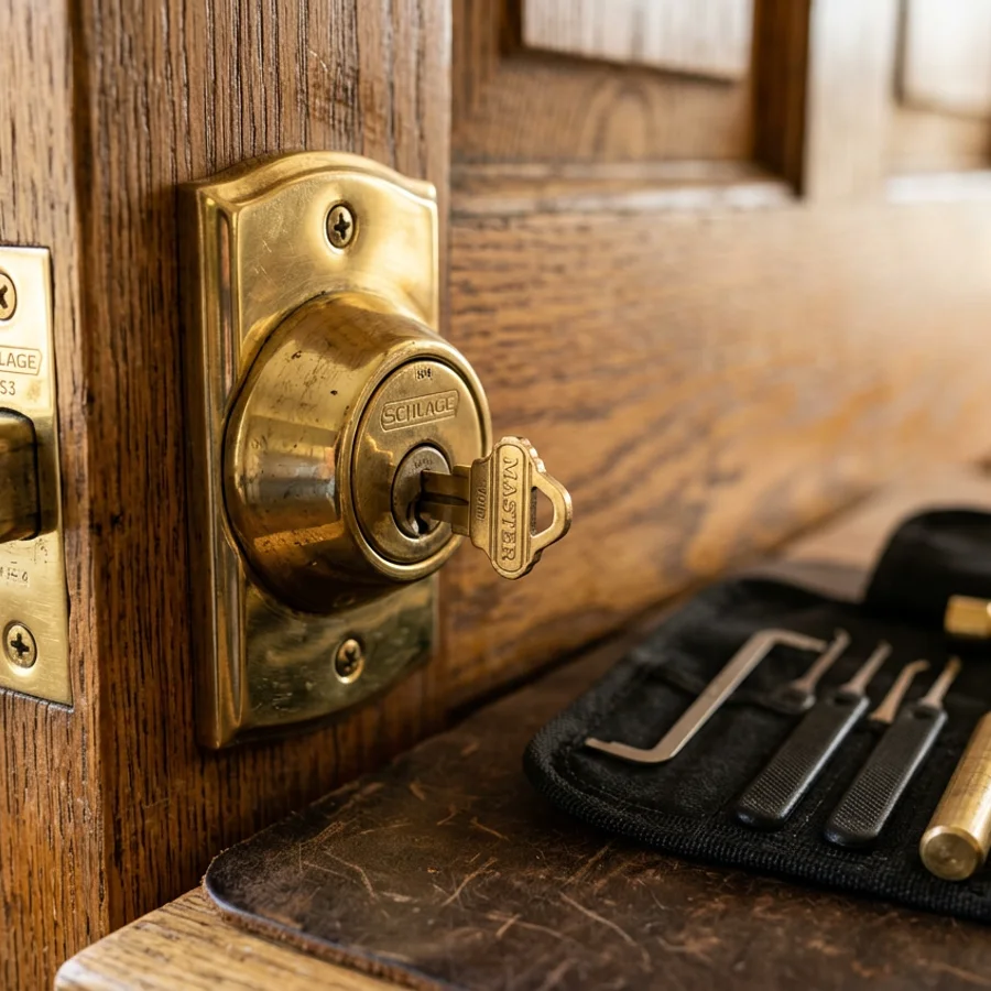 Locksmith detail at A-OK Locksmiths