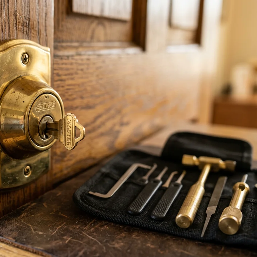 Locksmith close-up at A-OK Locksmiths