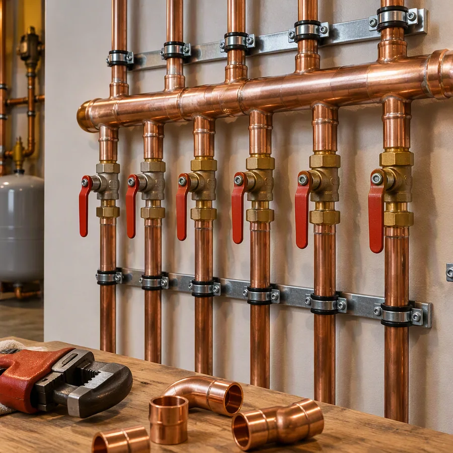 Plumbing close-up at True Service Plumbing