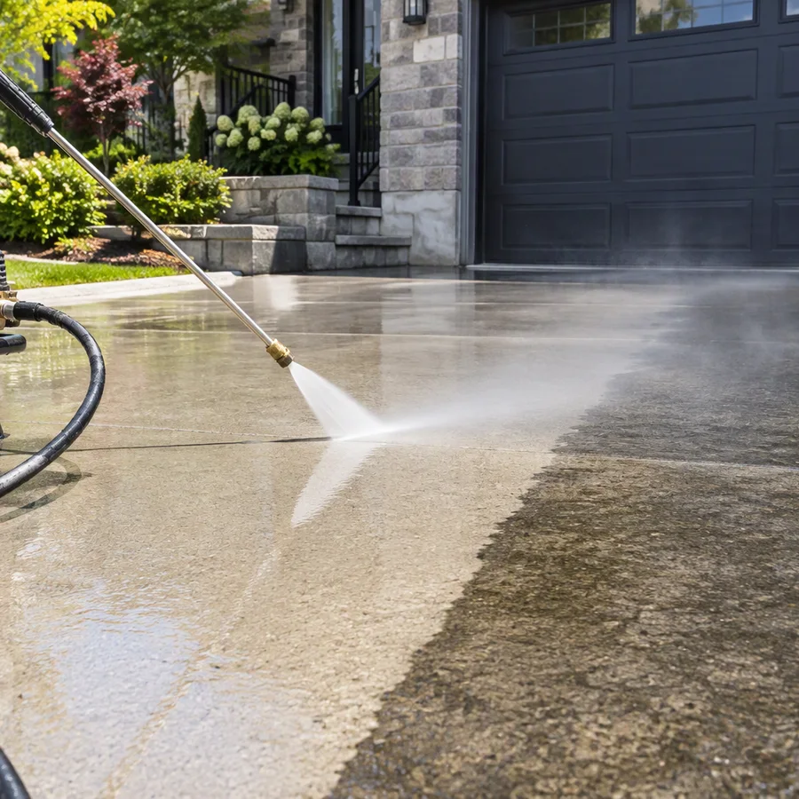 Pressure washing detail at Diamond Property Wash