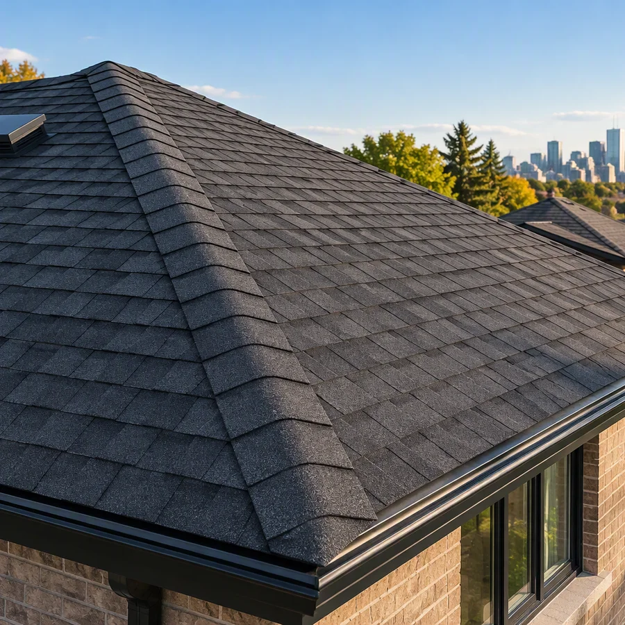 Roofing contractor detail at Milano Roofing & Construction