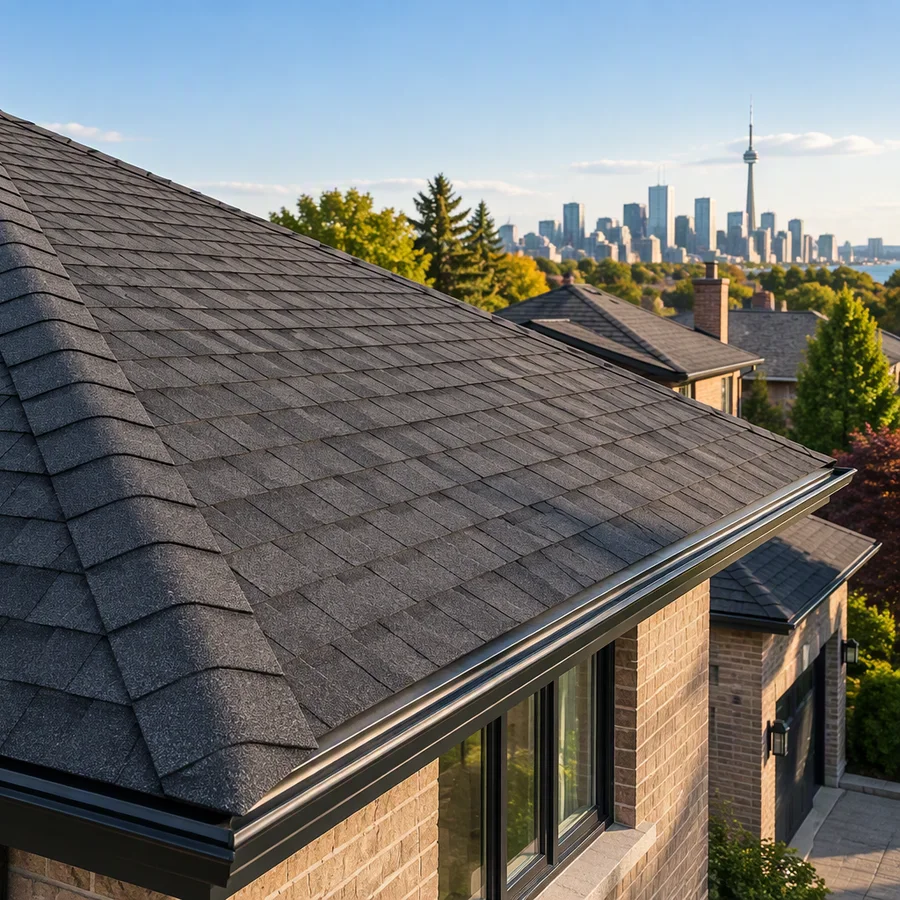 Roofing contractor close-up at Milano Roofing & Construction