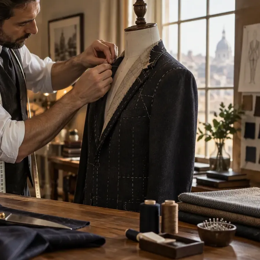 Tailor & alterations detail at Tailored by Richa